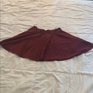 Hollister Maroon Short Skirt
